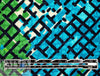 JCrew cotton/viscose blend brocade - blue/green overprint 2 yd