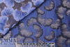ginkgo leaves jacquard brocade - shades of blue
