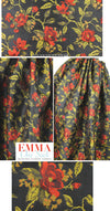 'Carmen' red floral jacquard brocade 1.5 yd