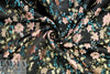 Asian flower jacquard brocade - pink/gold/black 1.75 yd