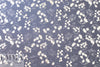 textured jacquard brocade - soft navy blossoms 1.5 yd