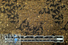 enchanted antique gold & black floral metallic brocade 2.25 yd
