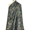 earthy green lustrous jacquard brocade 2 yd