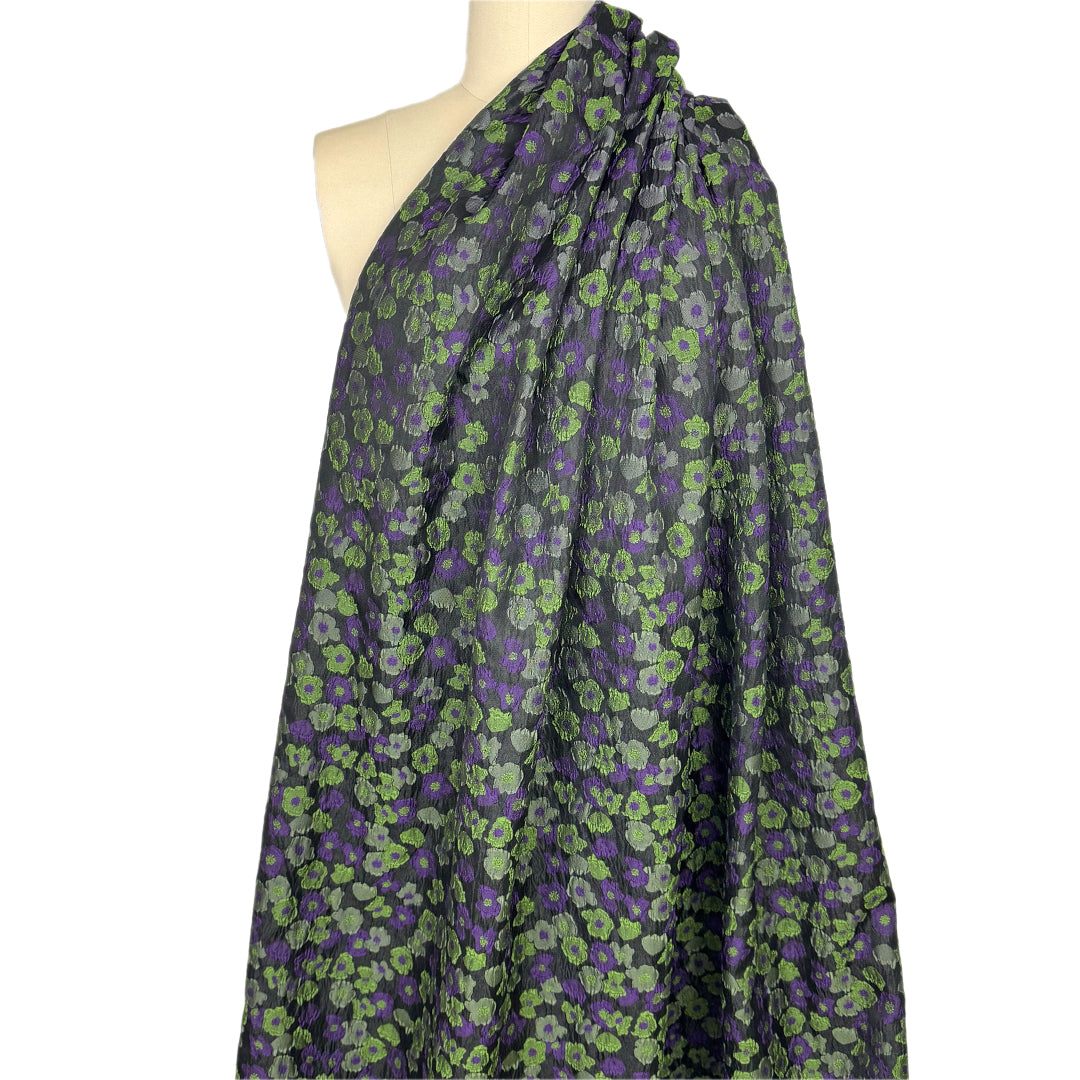 'evening blooms' lustrous matelasse' brocade .5 yds
