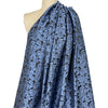floral bloom jacquard brocade - French blue 2.25 yds
