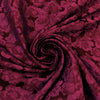floral bloom jacquard brocade - magenta-red .5 yds