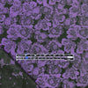 floral bloom jacquard brocade - violet 1.5 yd