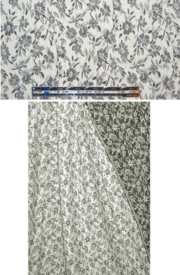 Italian reversible floral jacquard brocade