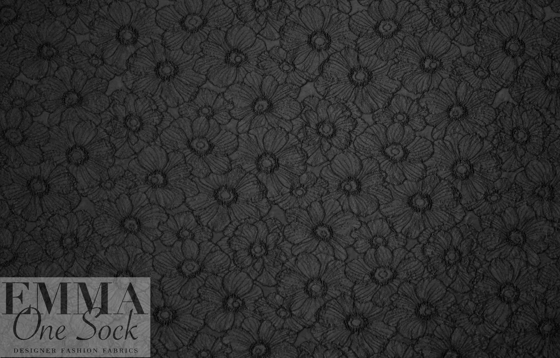 Akik0 textured matelasse' flower brocade - black