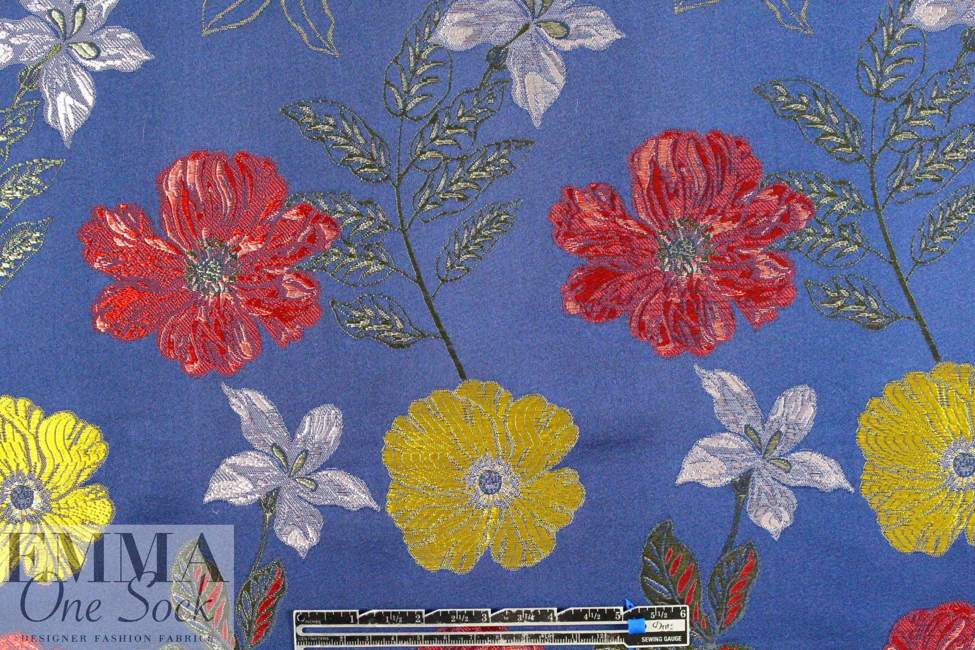 A1ice & 01ivia botanical display jacquard brocade 1.5 yd