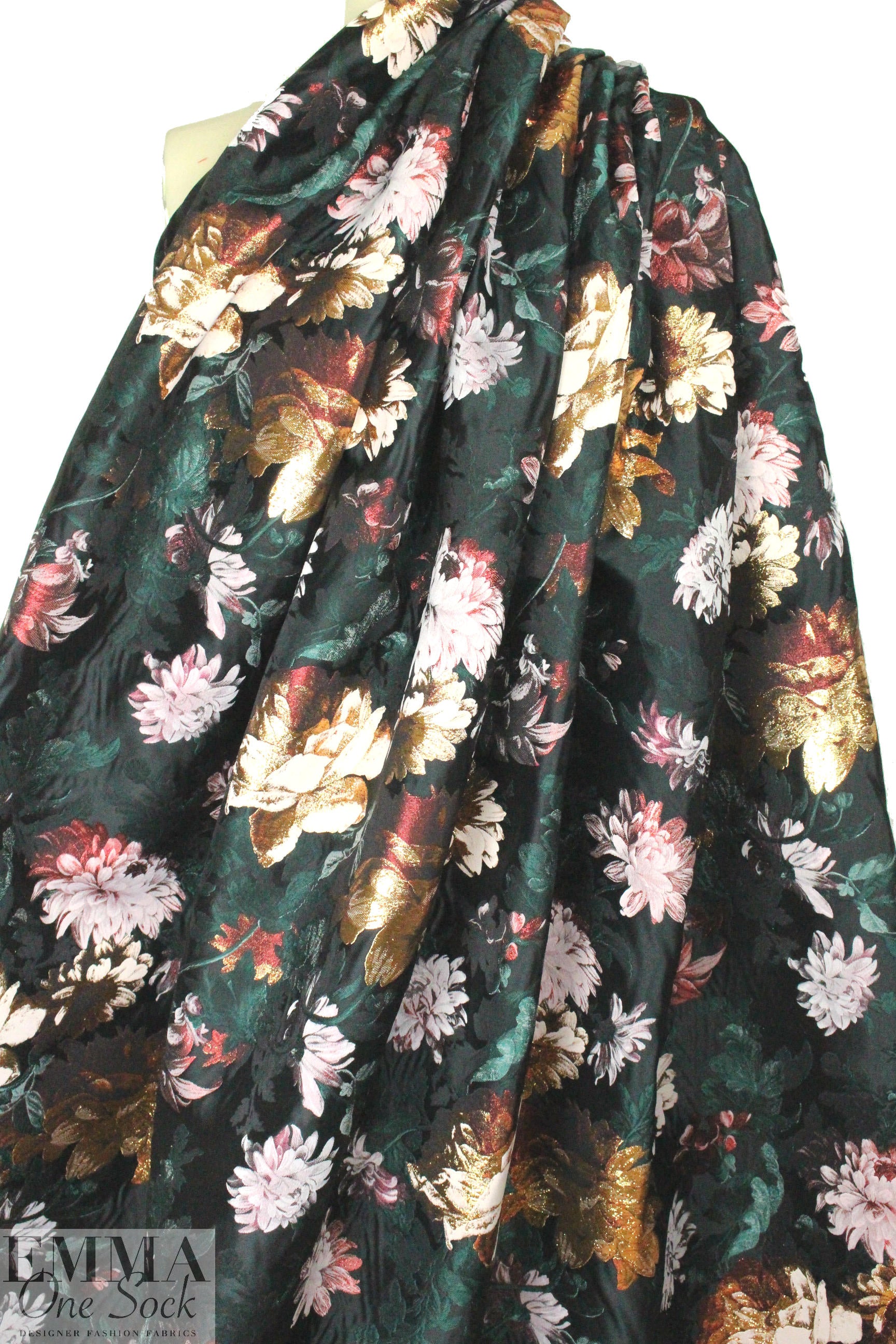 A1ice & O1ivia vintage floral metallic brocade