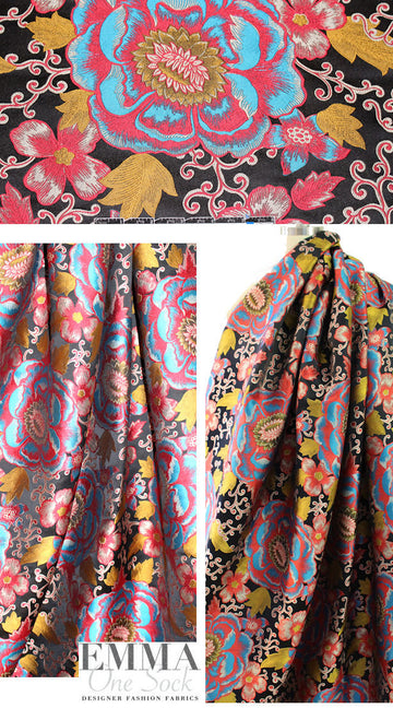 A1ice & O1ivia regal flower brocade