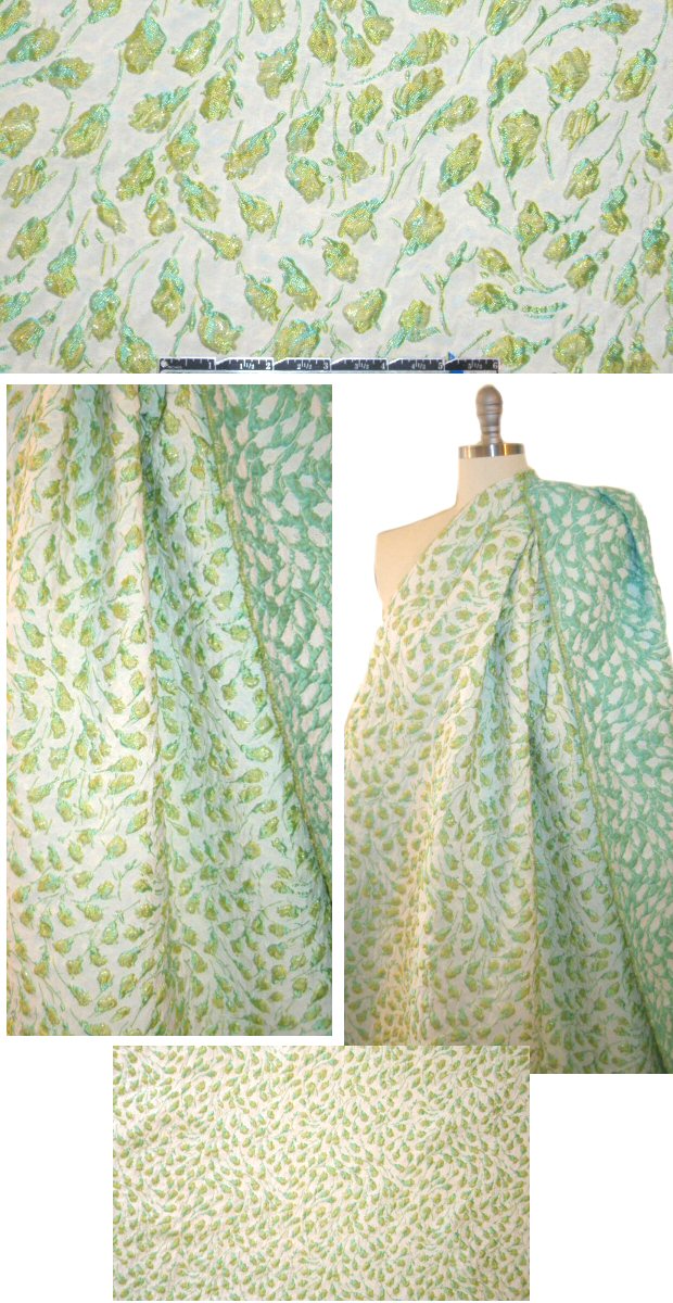 A1ice & O1ivia spring green/spearmint rosebud matelasse'