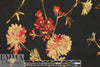 famous designer rouge/gold floral silk/metallic brocade