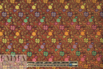 Caroline C0nstas metallic flower motif jacquard brocade 1.4 yds