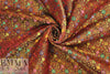 Caroline C0nstas metallic flower motif jacquard brocade