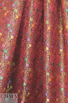 Caroline C0nstas metallic flower motif jacquard brocade 1.25 yd