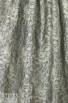 Caroline C0nstas pewter 'decoflor' matelasse' brocade 1.875 yds