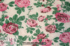 famous designer vintage rose stretch brocade