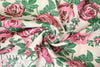 famous designer vintage rose stretch brocade 1.375 yd