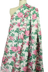 famous designer vintage rose stretch brocade 1.375 yd