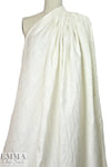 famous designer cream on cream textured floral brocade 2.125 yd