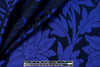 Carmen Marc Va1vo sapphire/black flower brocade