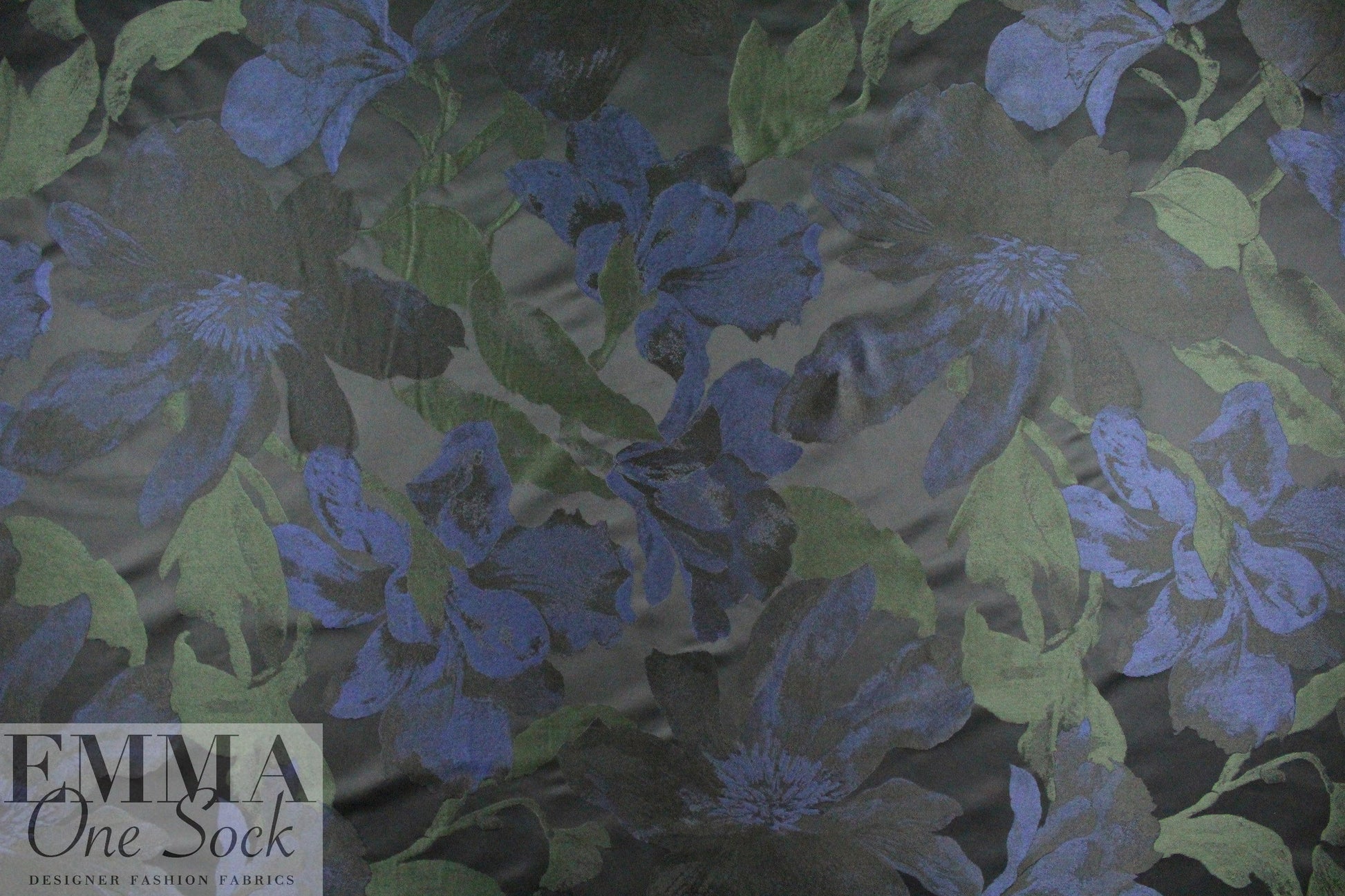 Carmen Marc Va1vo floral nocturne brocade
