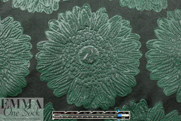 Trin@ Turk textured flower medallions brocade 2.25 yd