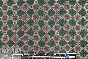 famous designer medallion jacquard brocade