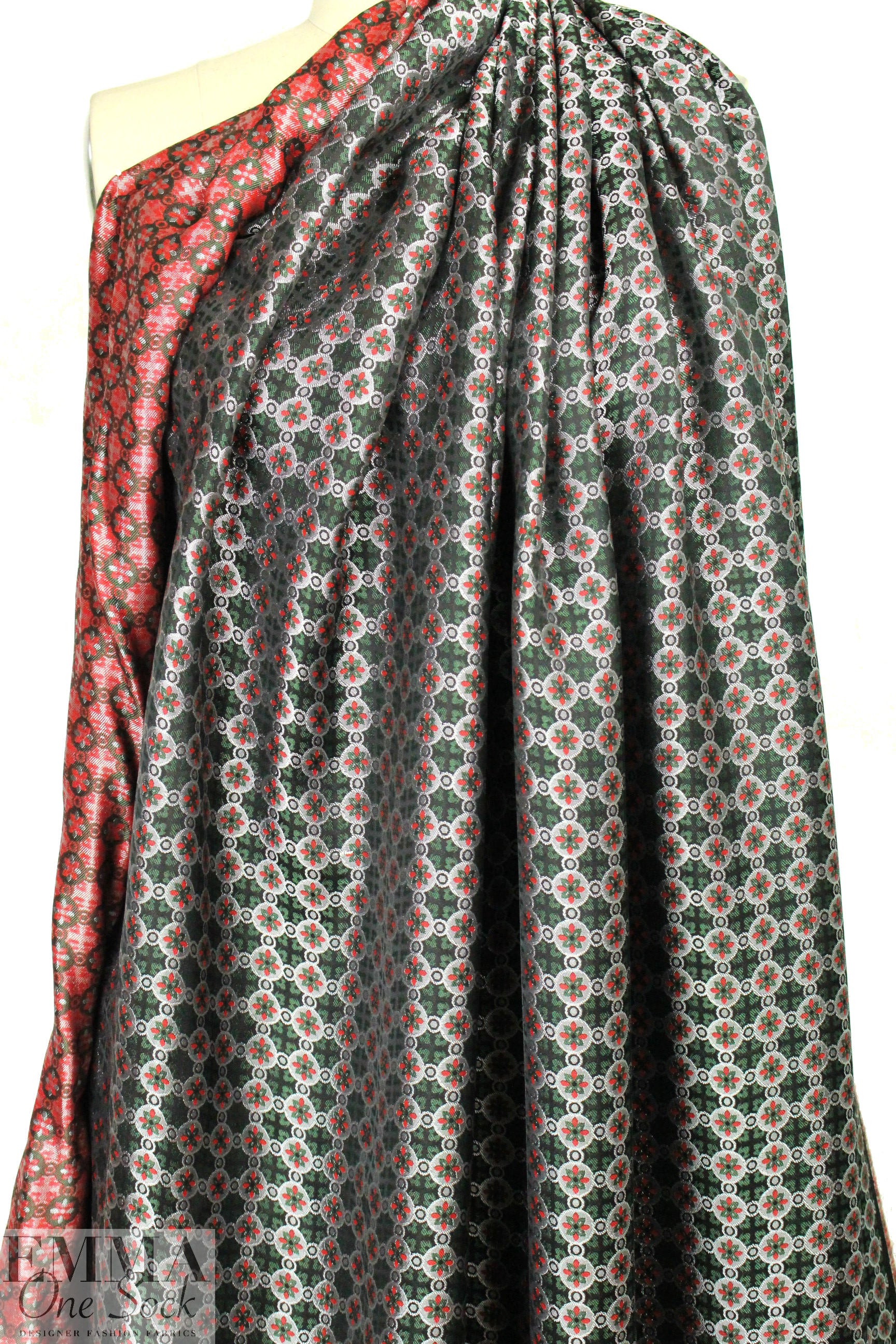famous designer medallion jacquard brocade 2 yd