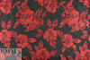 Carmen Marc Va1vo red/black clipped weave brocade