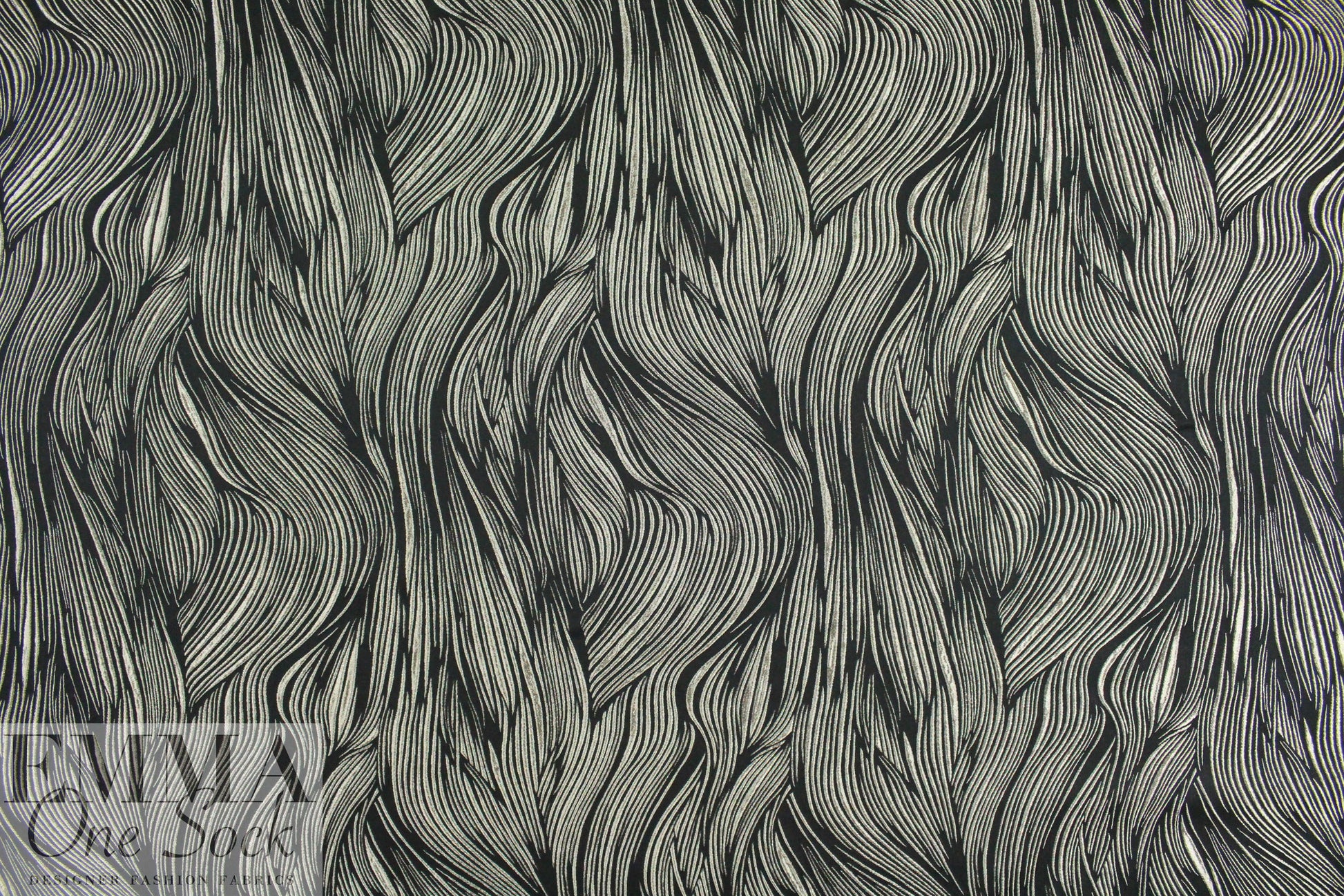 Carmen Marc Va1vo textured waves brocade