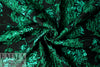 famous designer emerald/black jacquard brocade 1.66 yd