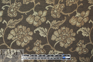 Italian bronze tones decorative floral jacquard brocade