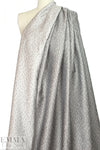 Italian gray tones confetti graphic cotton blend jacquard 1.66 yds