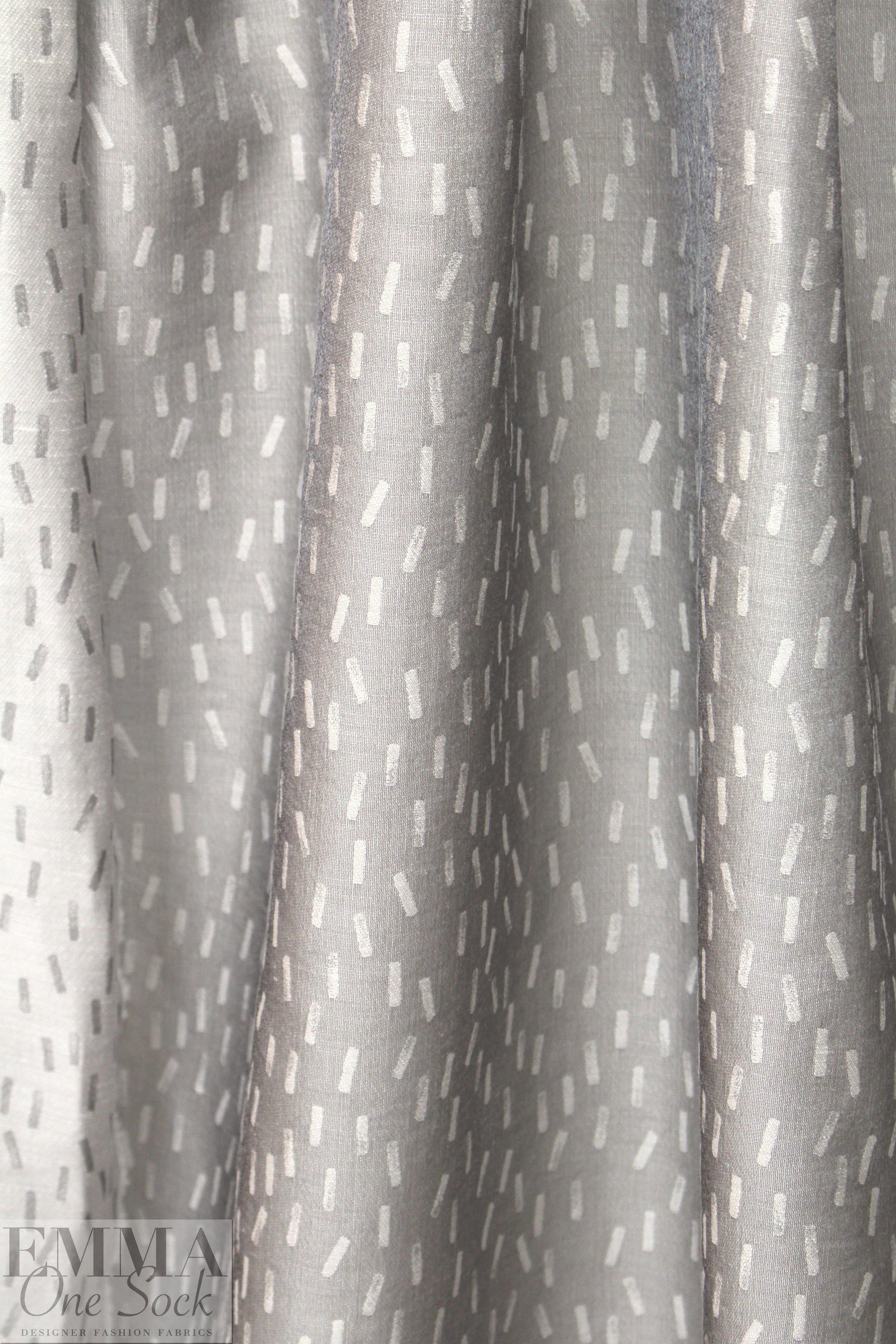 Italian gray tones confetti graphic cotton blend jacquard 1.66 yds