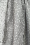 Italian gray tones little flower cotton blend jacquard 1.375 yds