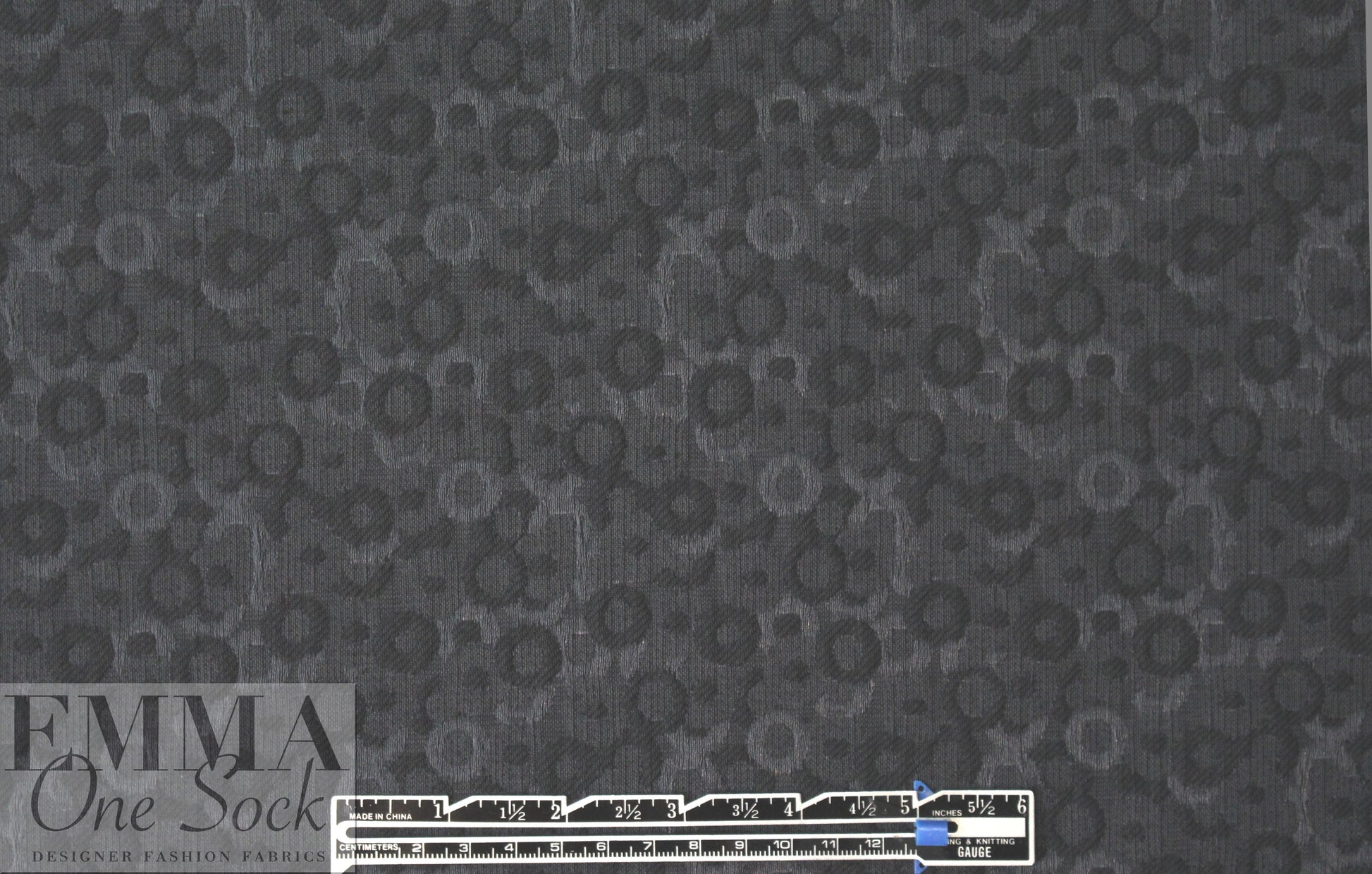 Italian 'graphic cogs' cotton blend brocade 1.875 yd