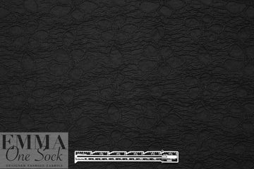 Dress to Ki11 embroidered cloque' weave cotton - black