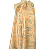 French metallic 'wispy leaf' jacquard brocade - orange sorbet 1.625 yds