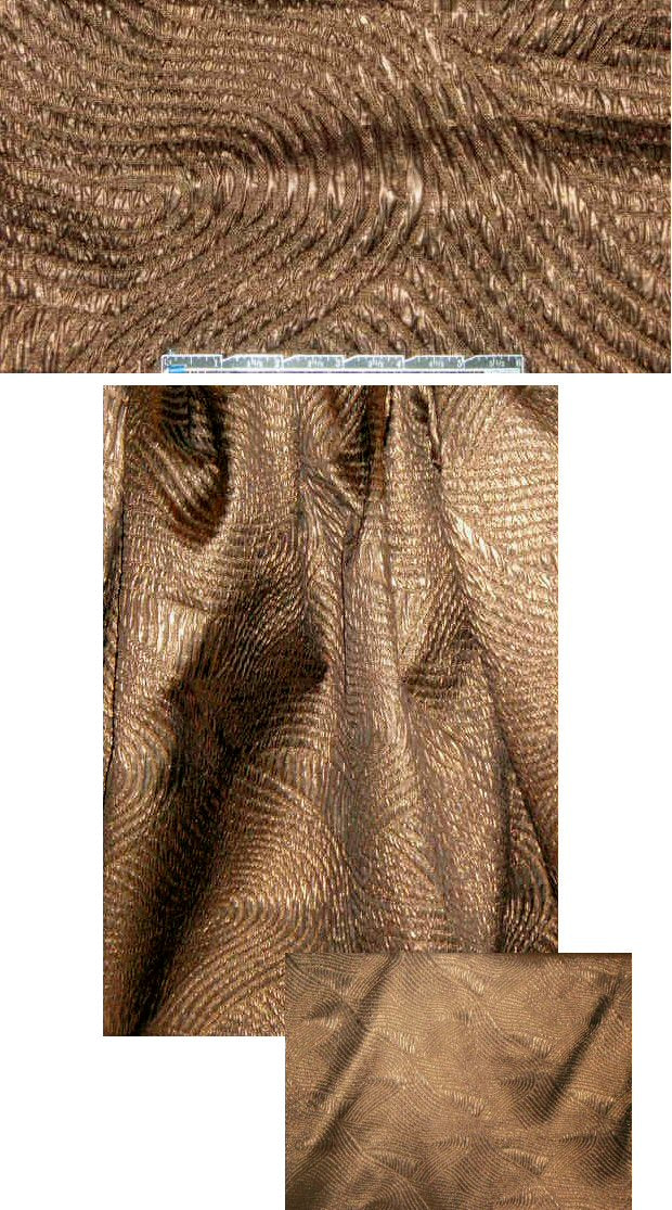 David M. bronze metallic matelasse' brocade