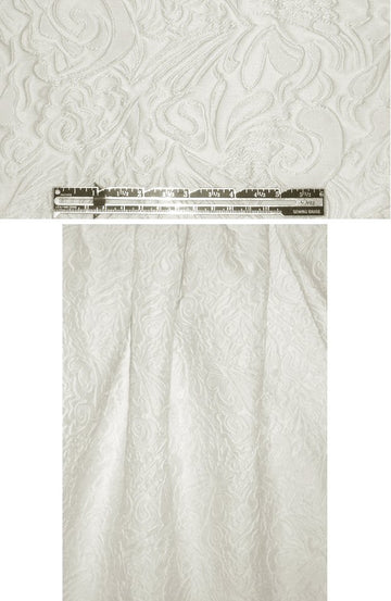 French textured matelasse brocade - cream