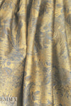 Carmen Marc Va1vo weathered floral jaquard - slate
