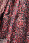 French wine tones textured intricate motif brocade 1.625 yd