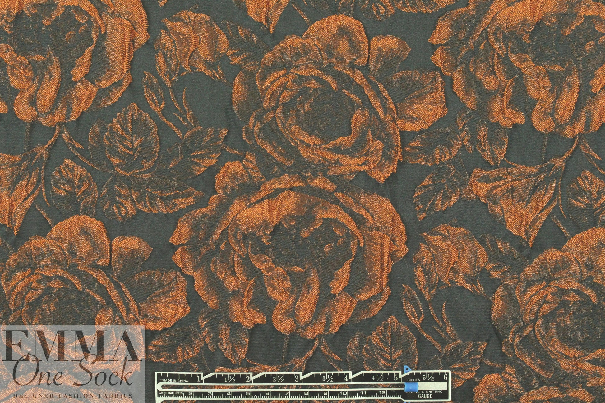 Italian textured matelasse' brocade - cinnamon
