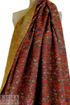 Italian wool blend jacquard brocade - scrollwork 2.125 yd