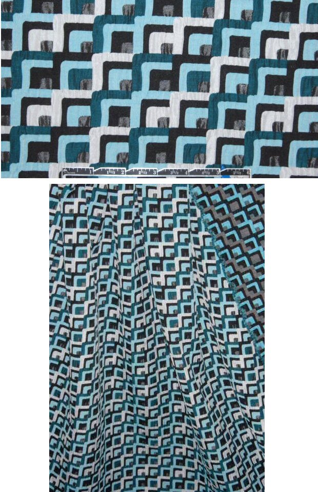 French 'sheen-infused' mod textured brocade 1.25 yds