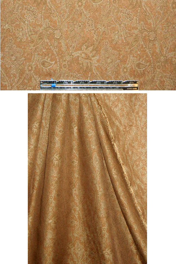 French dijon-toned paisley floral brocade