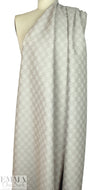 designer floral jacquard brocade - nickel/cream 1 yard